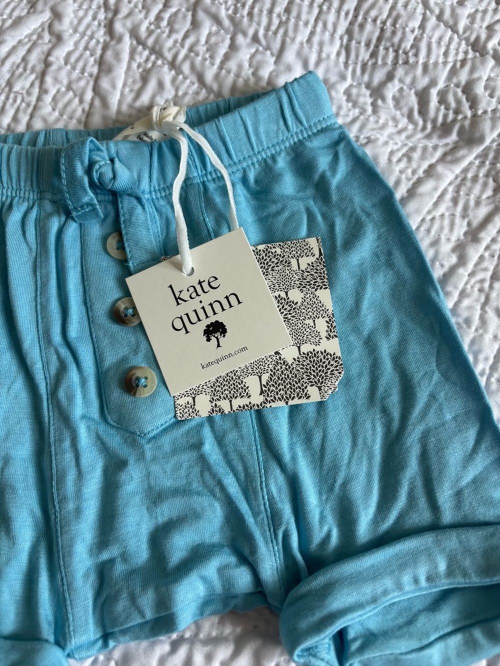 Bamboo - Kate Quinn NWT Teal Shorts - Picture 2 of 4